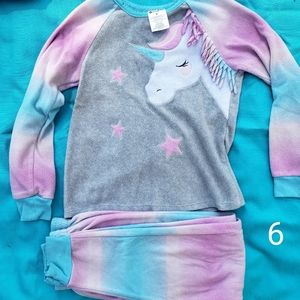 Girl's Unicorn Fleece Pajamas